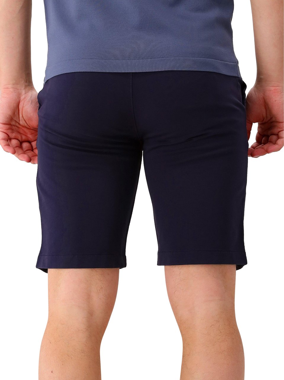 Genti Genti Kortebroek Blauw Jersey Shorts Blauw