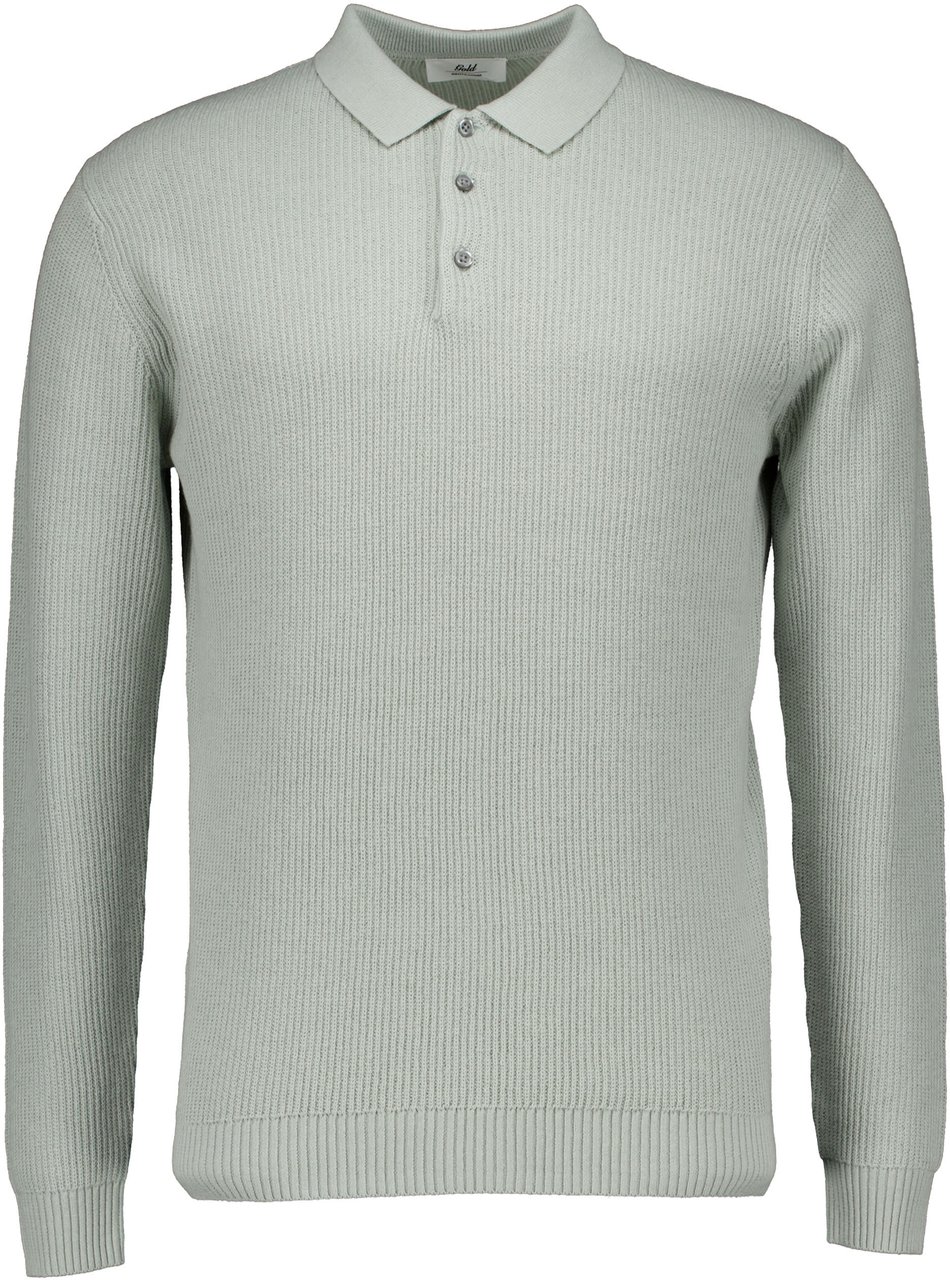 Gentiluomo Gentiluomo Polo 3 Buttons Ls Polos Lichtgroen K4166-274 Groen