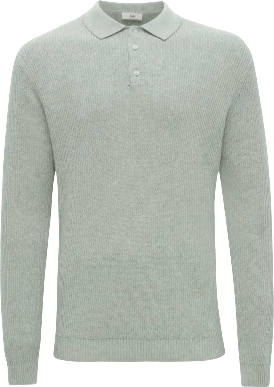 Gentiluomo Polo 3 Buttons Ls Polos Lichtgroen K4166-274 Groen