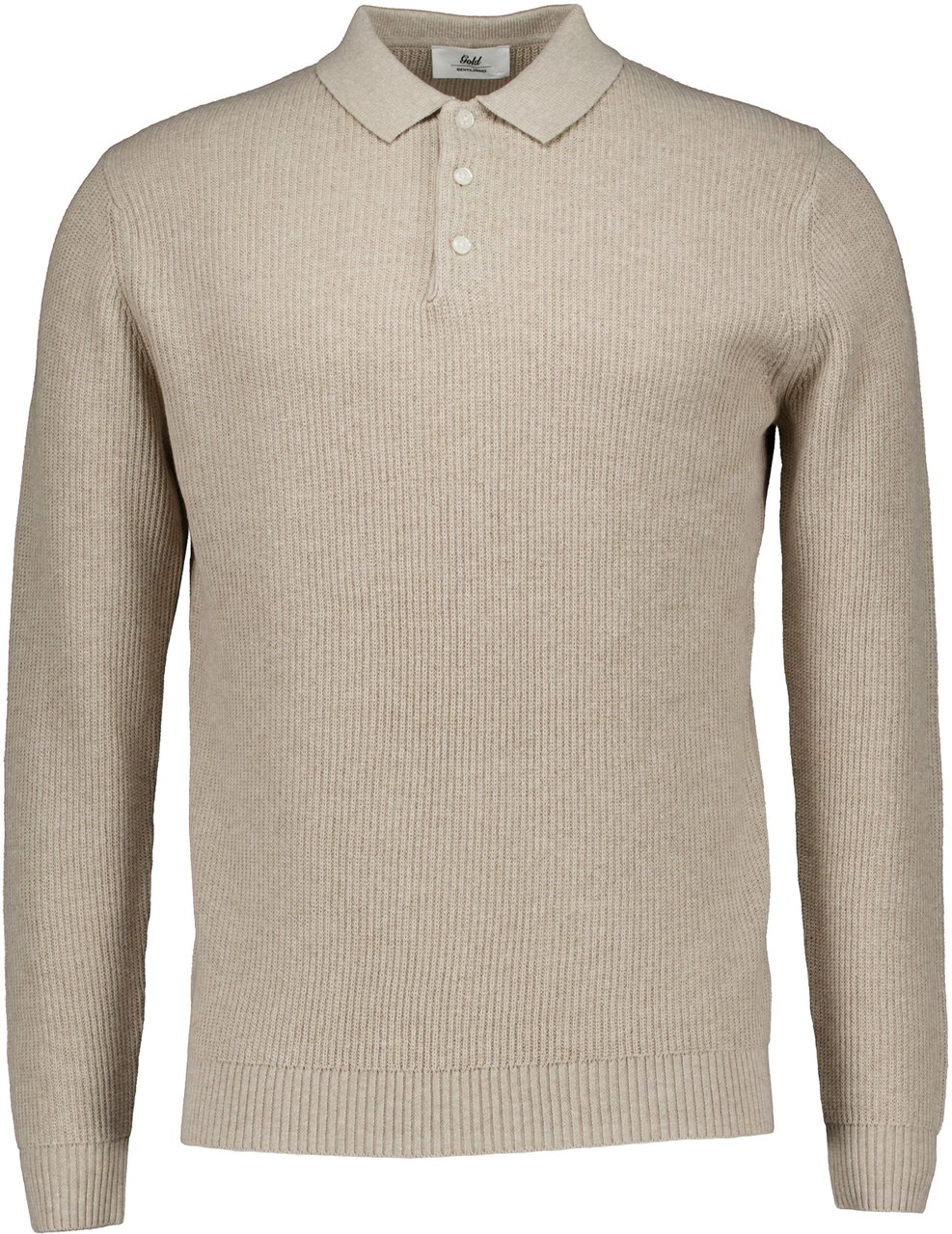 Gentiluomo Gentiluomo Polo 3 Buttons Ls Polos Zand K4166-274 Beige