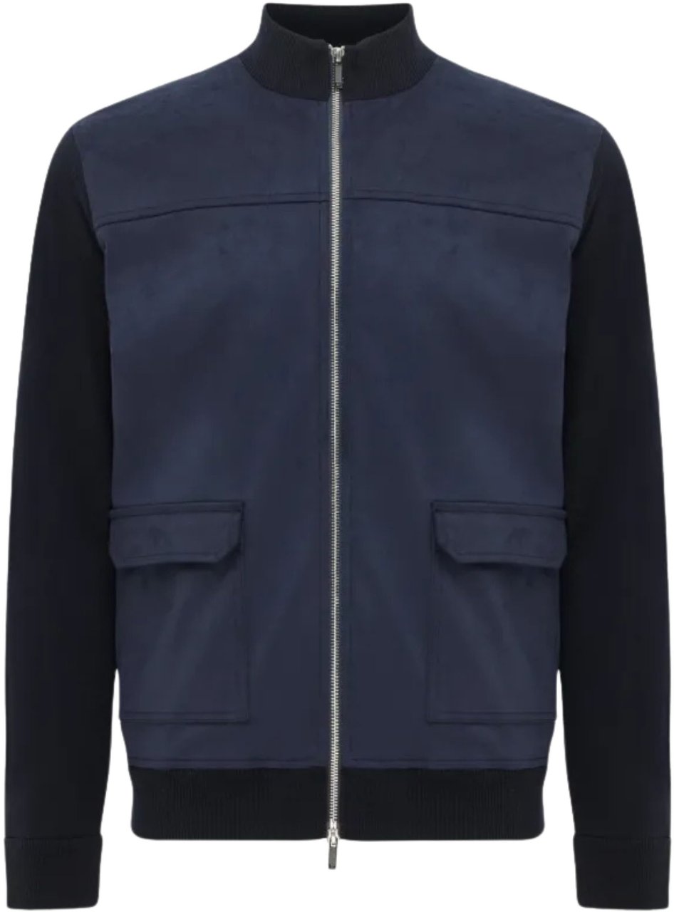 Gentiluomo Jacket Zip Ls Jackets Donkerblauw K4173-263 Blauw