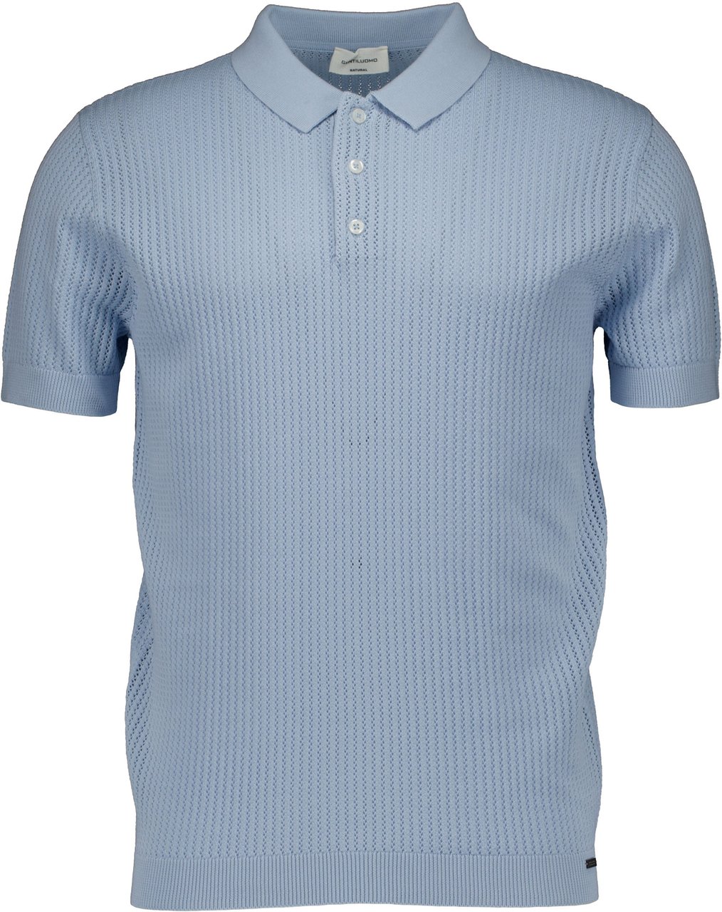 Gentiluomo Gentiluomo Polo 3 Buttons Ss Polos Lichtblauw K4219-282 Blauw