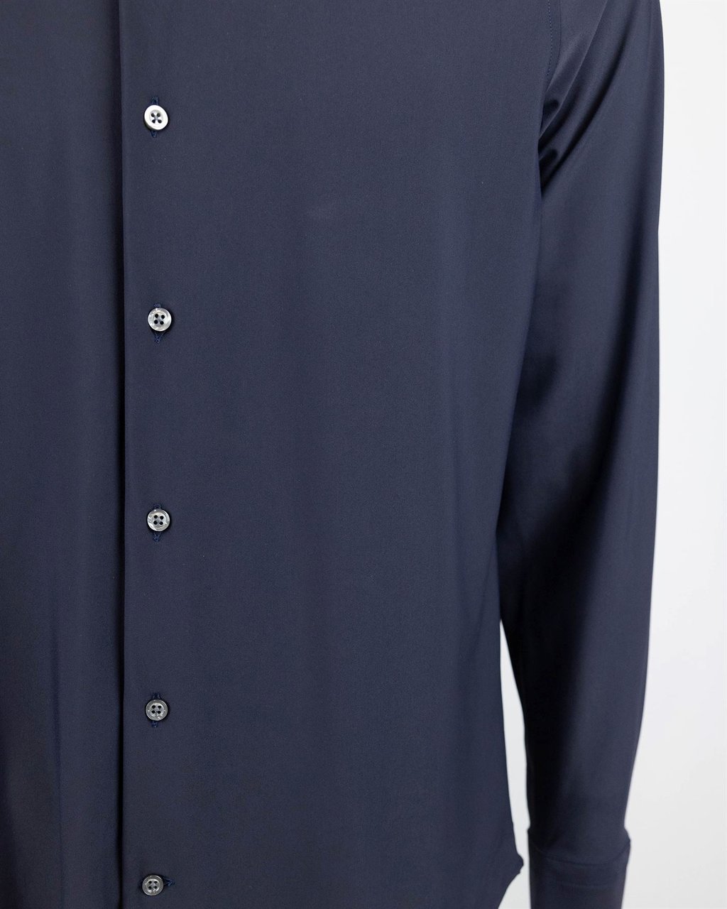 Ghirardelli Blue Slim Fit Classic Stretch Shirt Grijs