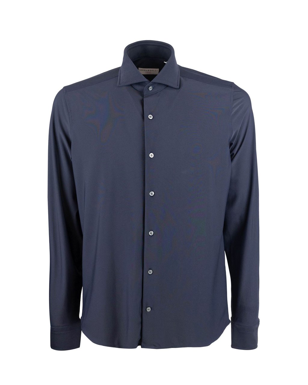 Ghirardelli Blue Slim Fit Classic Stretch Shirt Grijs
