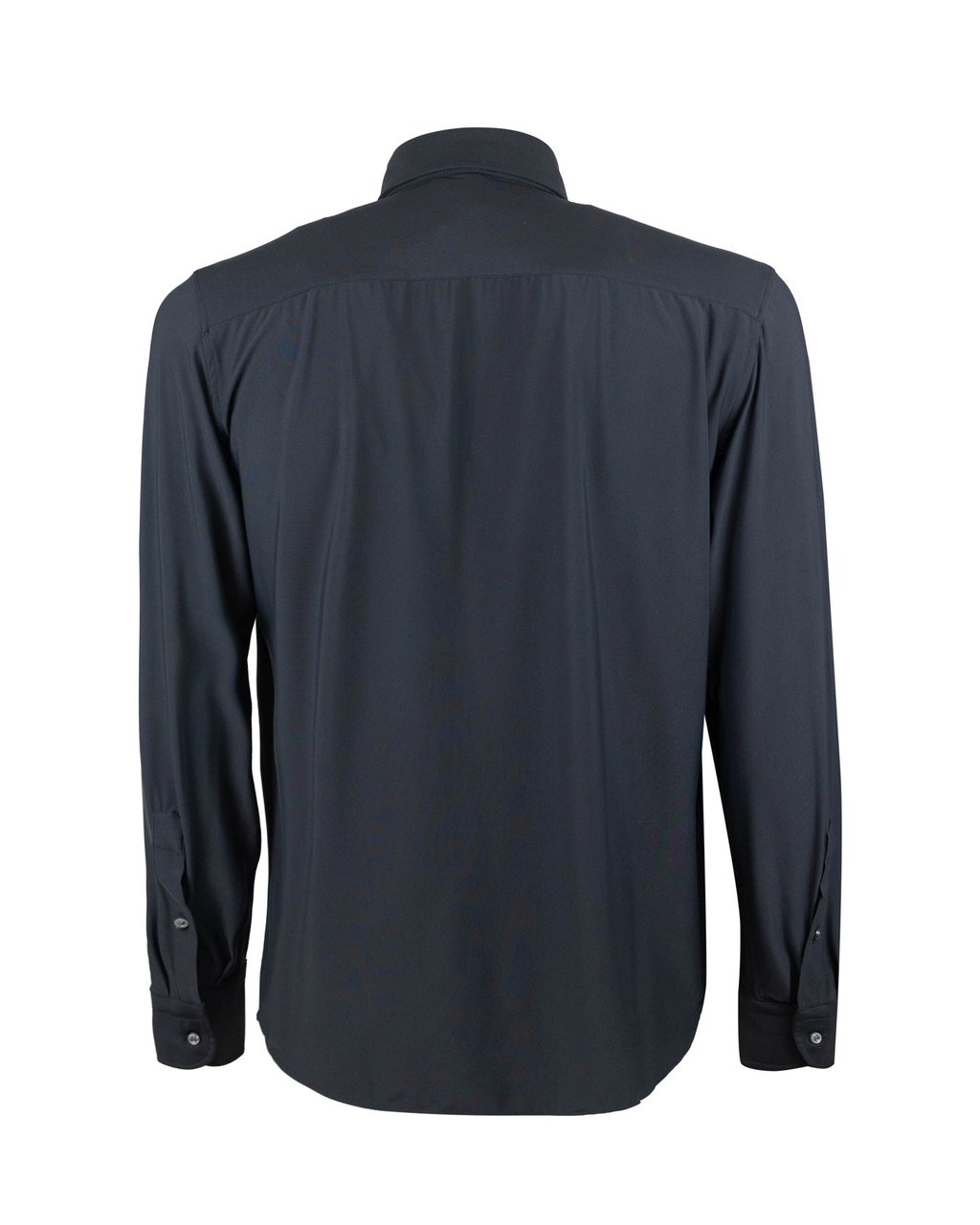 Ghirardelli Black Slim Fit Classic Stretch Shirt Zwart