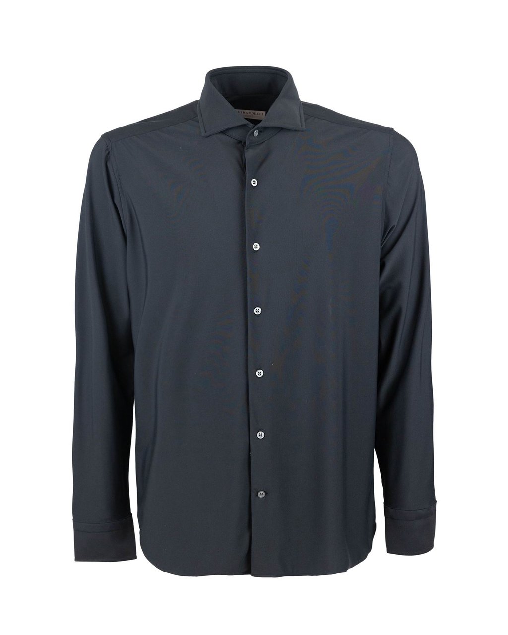 Ghirardelli Black Slim Fit Classic Stretch Shirt Zwart