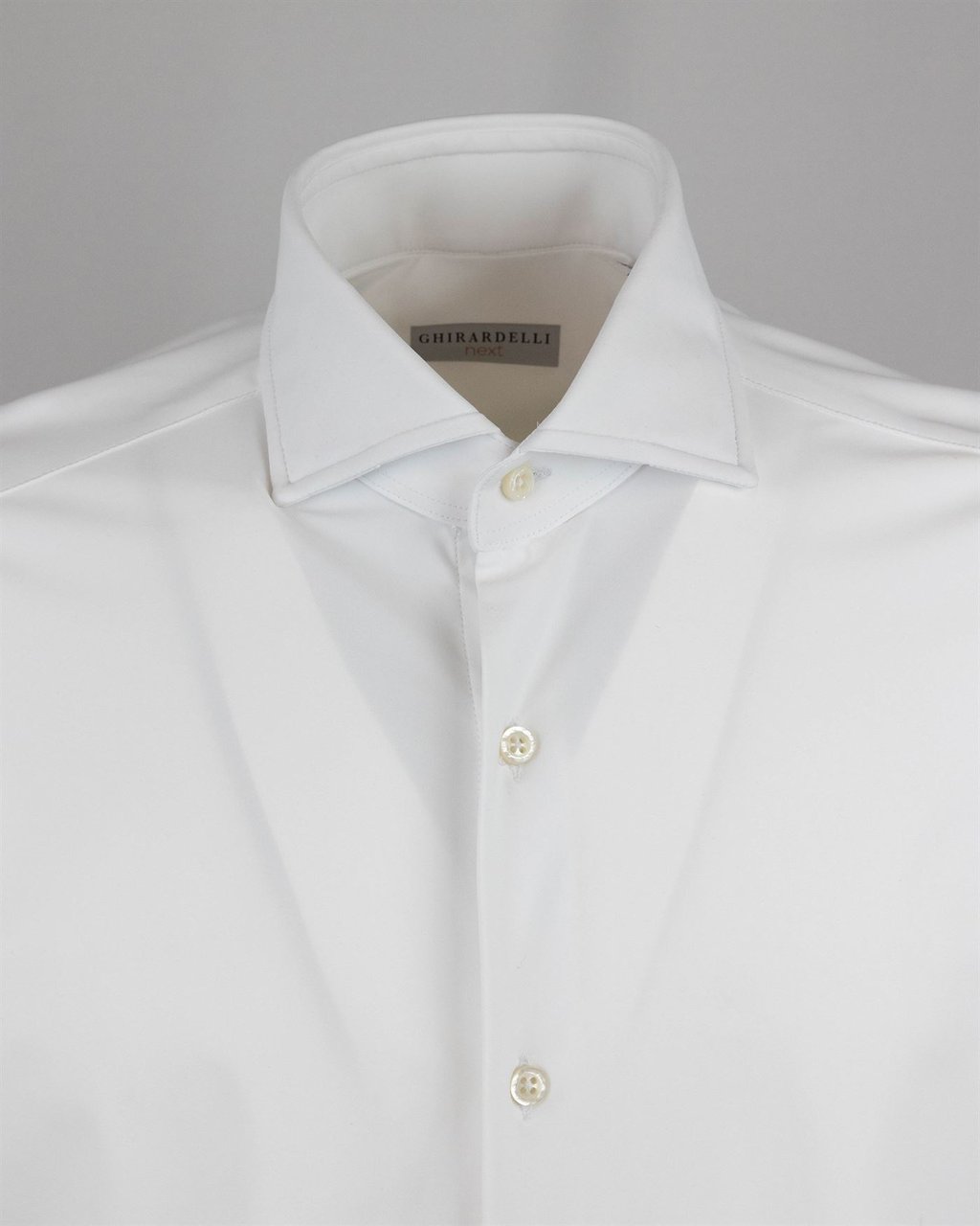 Ghirardelli White Stretch Classic Shirt Wit
