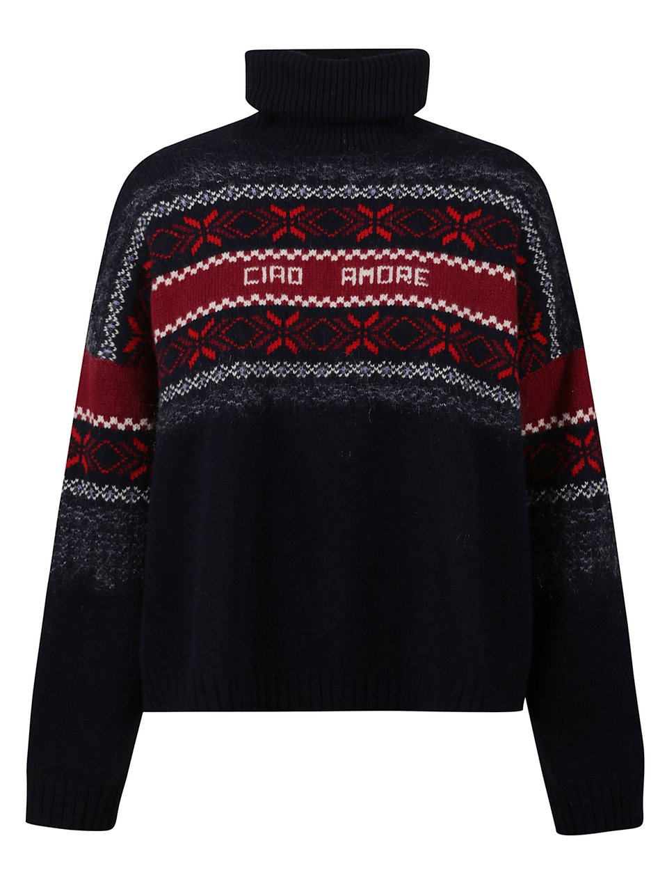 Giada Benincasa Ciao Amore Turtleneck Sweater Zwart
