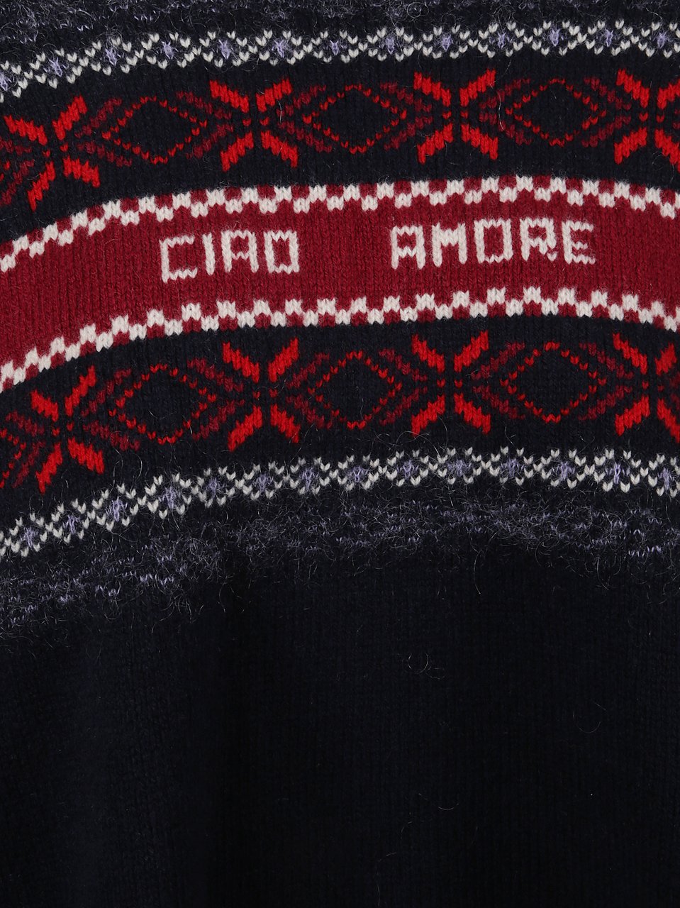 Giada Benincasa Ciao Amore Turtleneck Sweater Zwart