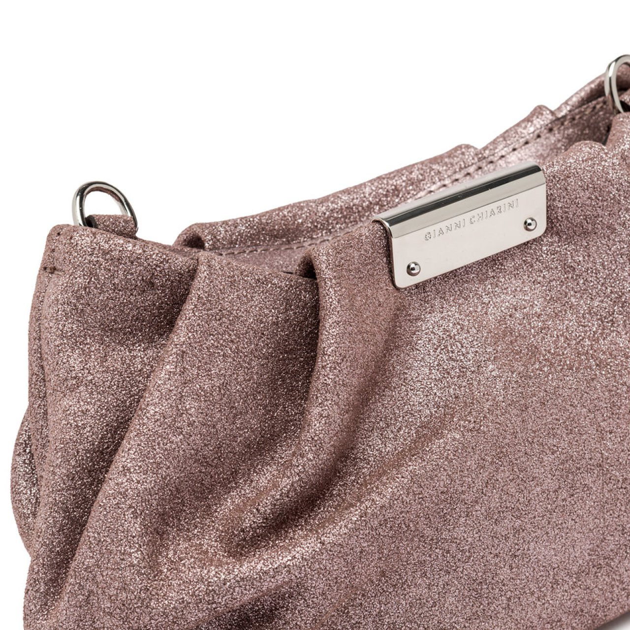 Gianni Chiarini Borsa Perla in pelle scamosciata bronzo Bruin