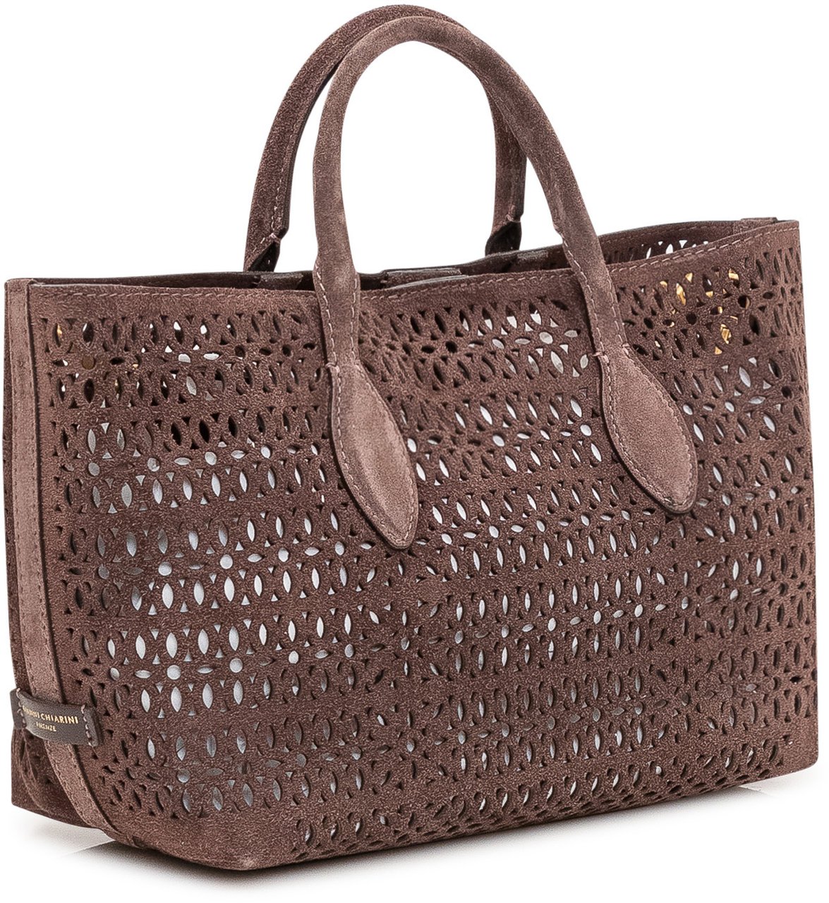 Gianni Chiarini Borsa a Mano Mashup con Traforature e Doppi Manici Bruin