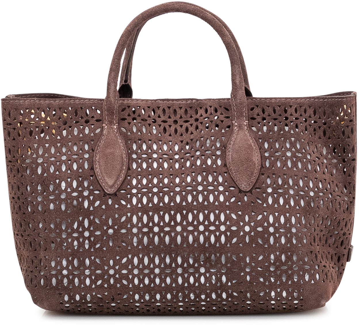 Gianni Chiarini Borsa a Mano Mashup con Traforature e Doppi Manici Bruin