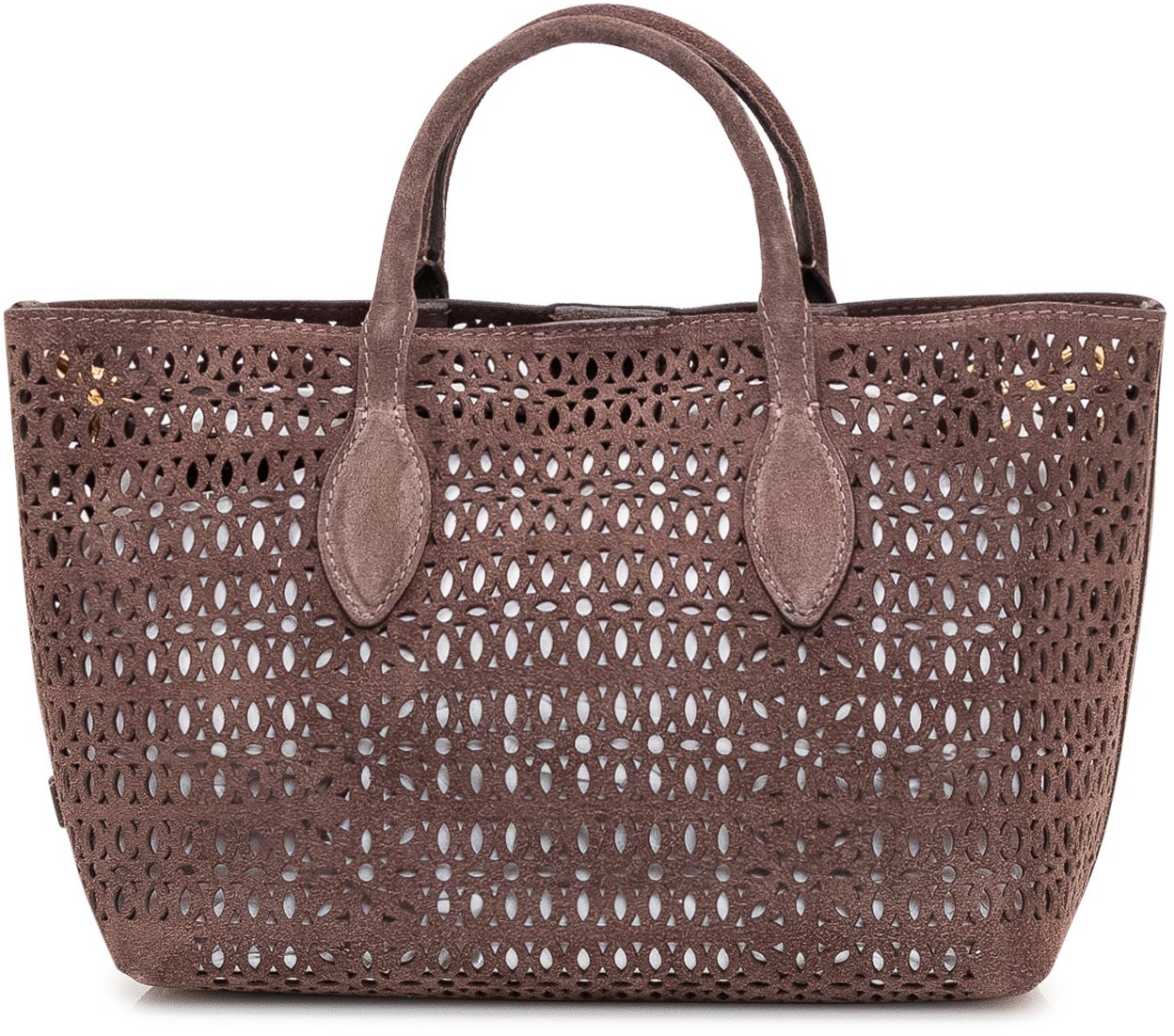 Gianni Chiarini Borsa a Mano Mashup con Traforature e Doppi Manici Bruin