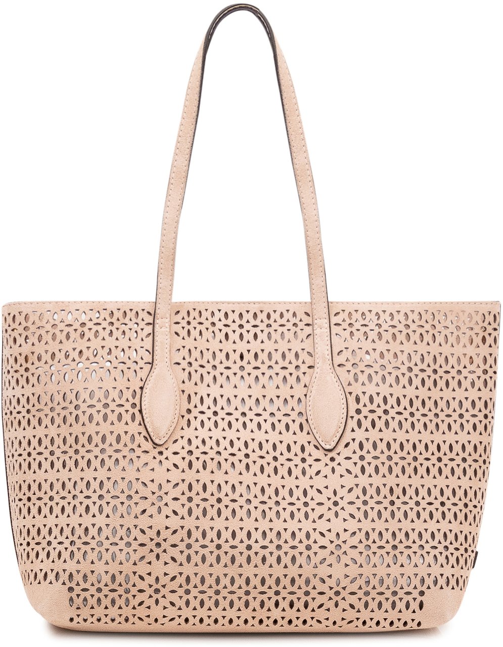 Gianni Chiarini Borsa Tote Traforata con Doppi Manici Beige