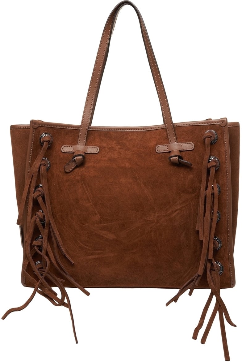 Gianni Chiarini Shopper with fringes 'Marcella' Bruin