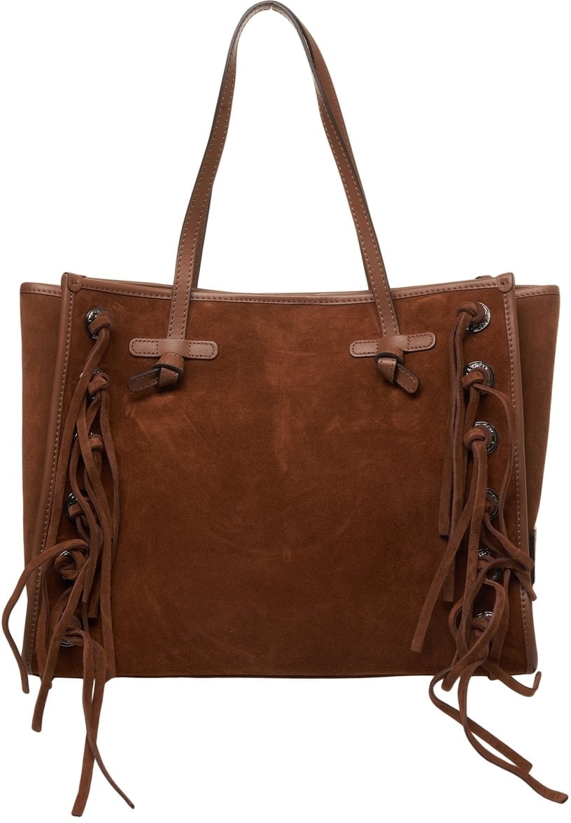 Gianni Chiarini Shopper with fringes 'Marcella' Bruin