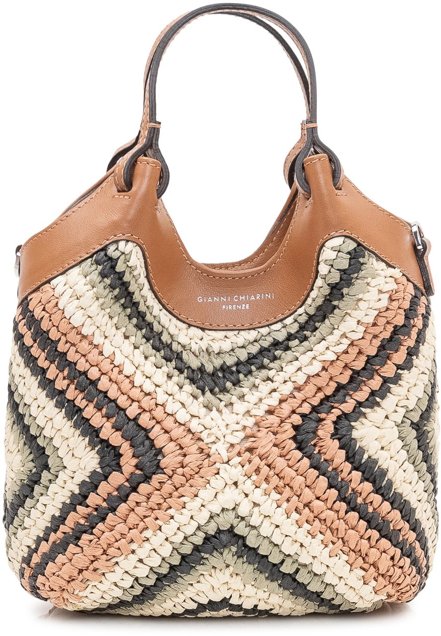 Gianni Chiarini Borsa a Mano Dua con Trama Intrecciata Geometrica Divers