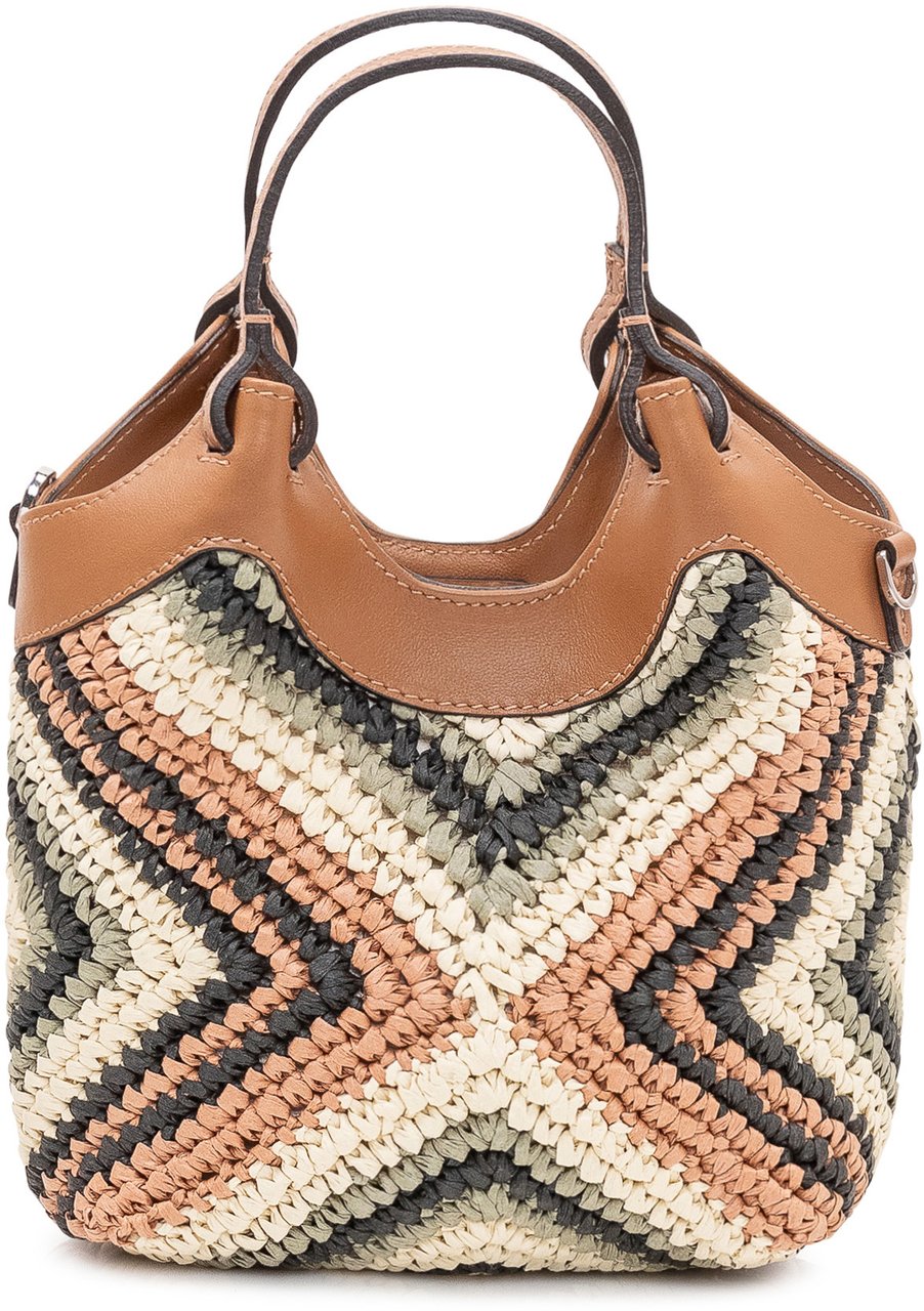 Gianni Chiarini Borsa a Mano Dua con Trama Intrecciata Geometrica Divers