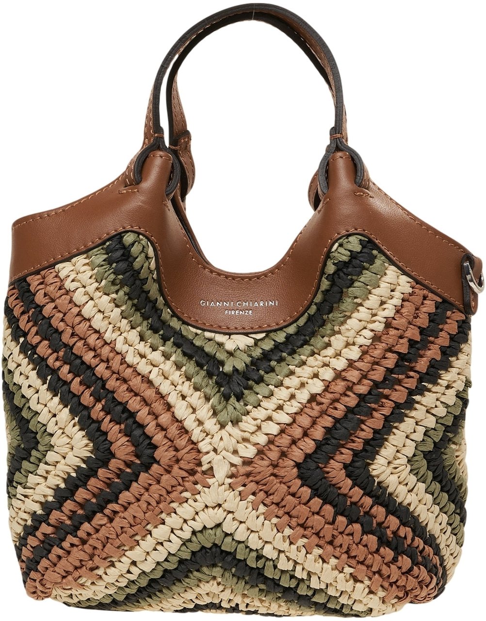 Gianni Chiarini Raffia handbag 'Dua' Divers