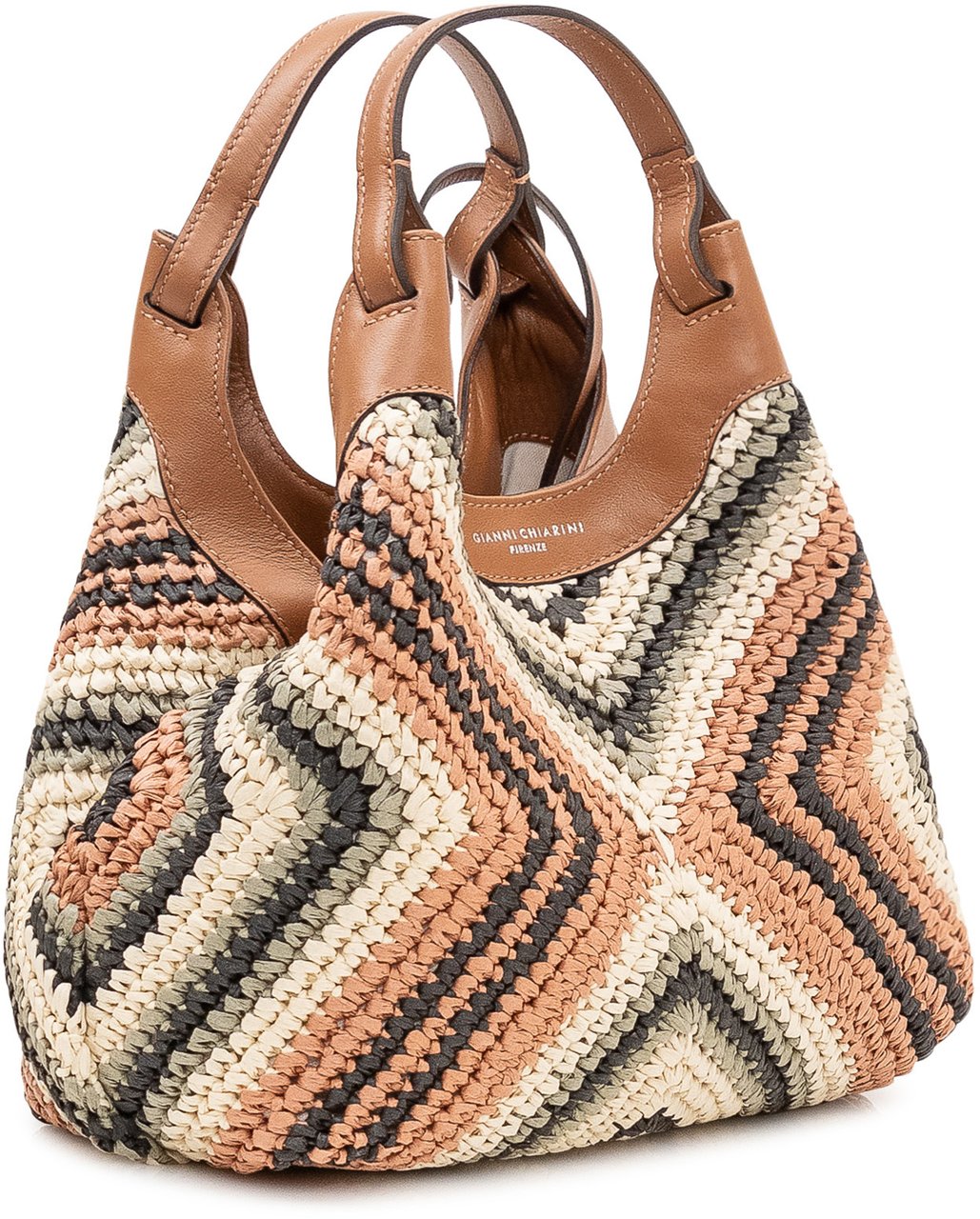 Gianni Chiarini Borsa a Mano Dua con Trama Intrecciata Geometrica Divers
