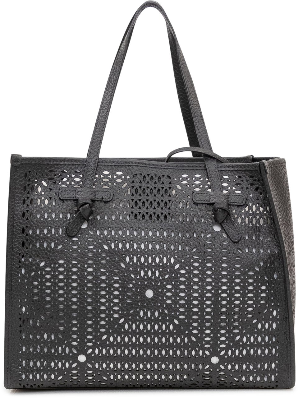 Gianni Chiarini Borsa Marcella Traforata con Doppi Manici Zwart