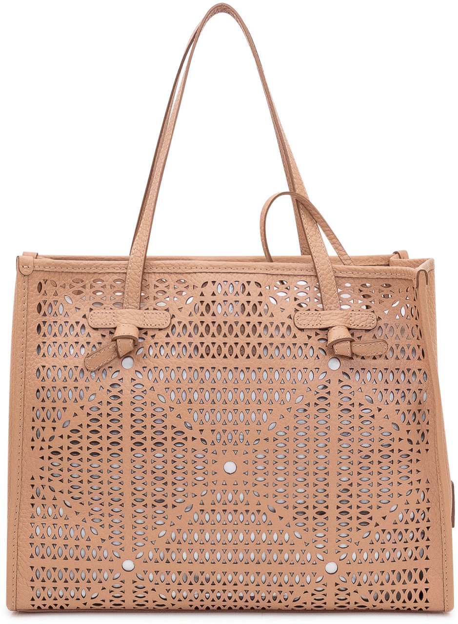 Gianni Chiarini Borsa Marcella Traforata con Doppi Manici Beige