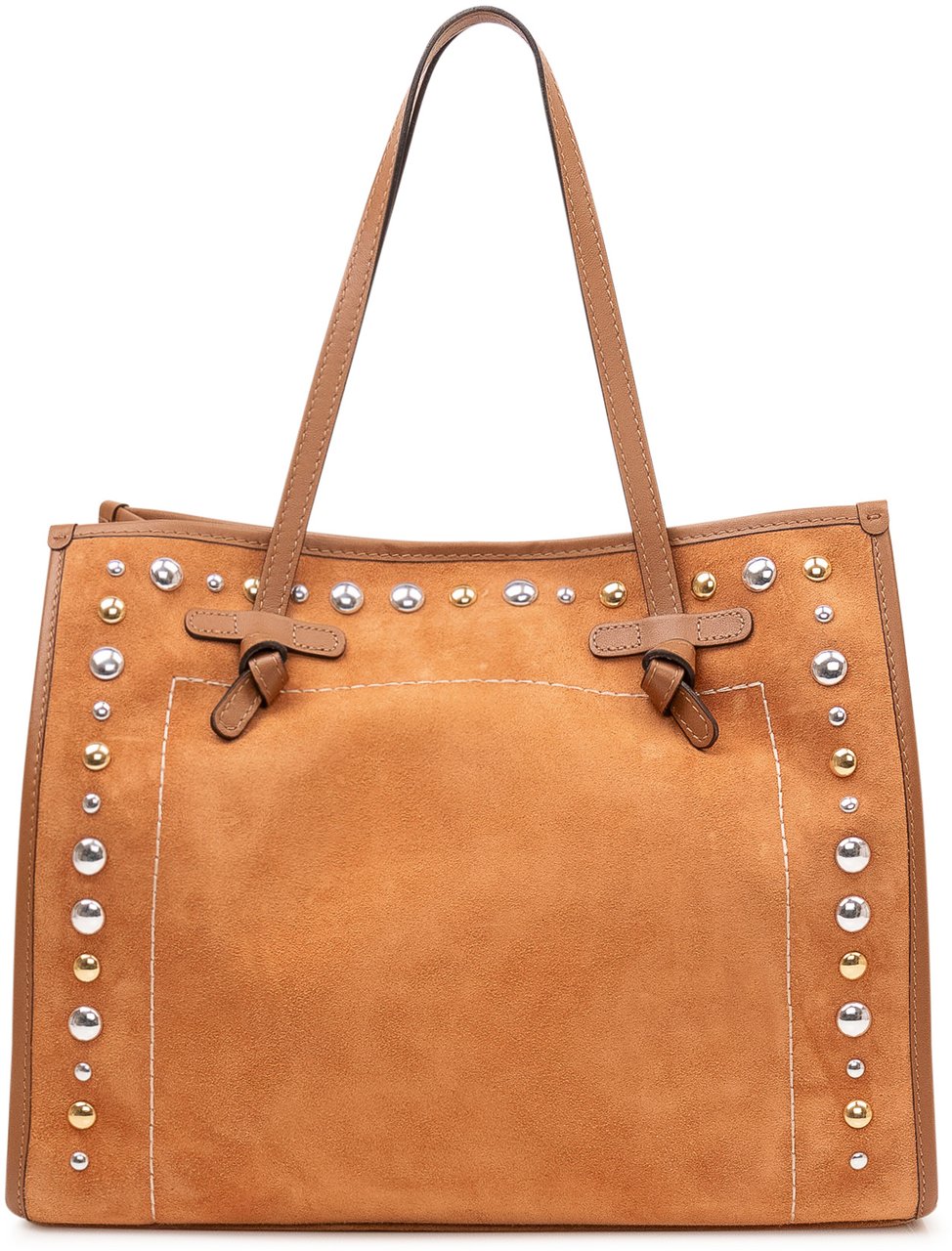 Gianni Chiarini Borsa Marcella Tote con Borchie Beige