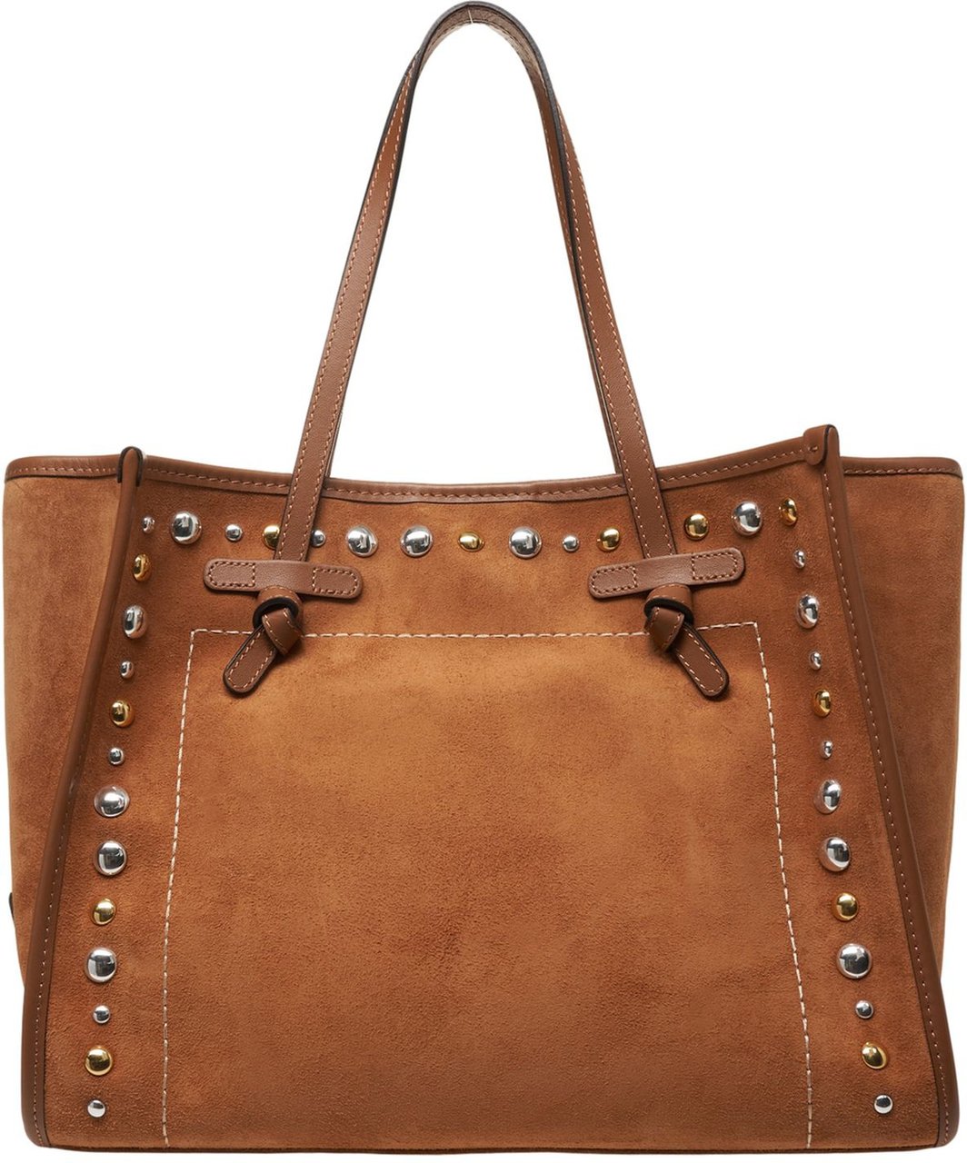 Gianni Chiarini Shopper with studs 'Marcella' Bruin