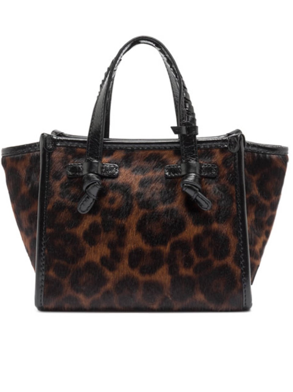 Gianni Chiarini Brown Miss Marcella Leopard Print Tote Bag Zwart