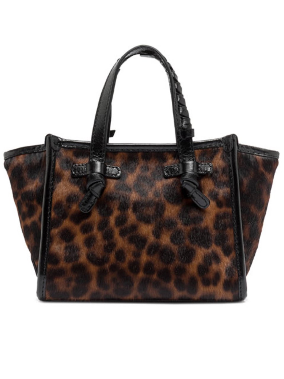 Gianni Chiarini Brown Miss Marcella Leopard Print Tote Bag Zwart