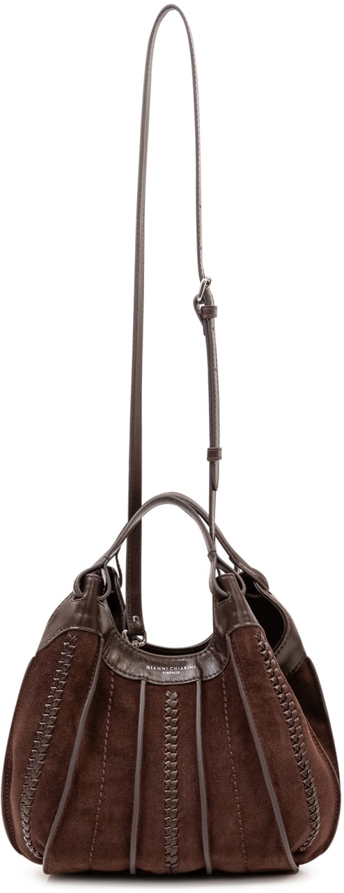 Gianni Chiarini Borsa Dua Compatta con Pannelli Intrecciati Bruin