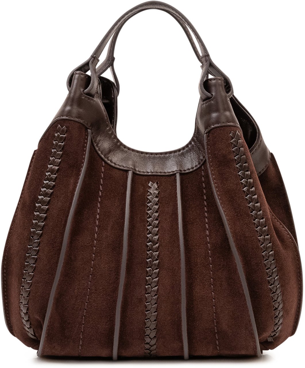 Gianni Chiarini Borsa Dua Compatta con Pannelli Intrecciati Bruin