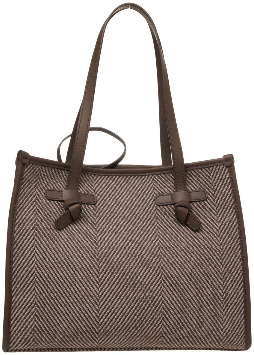 Gianni Chiarini Shopper with leather details Bruin
