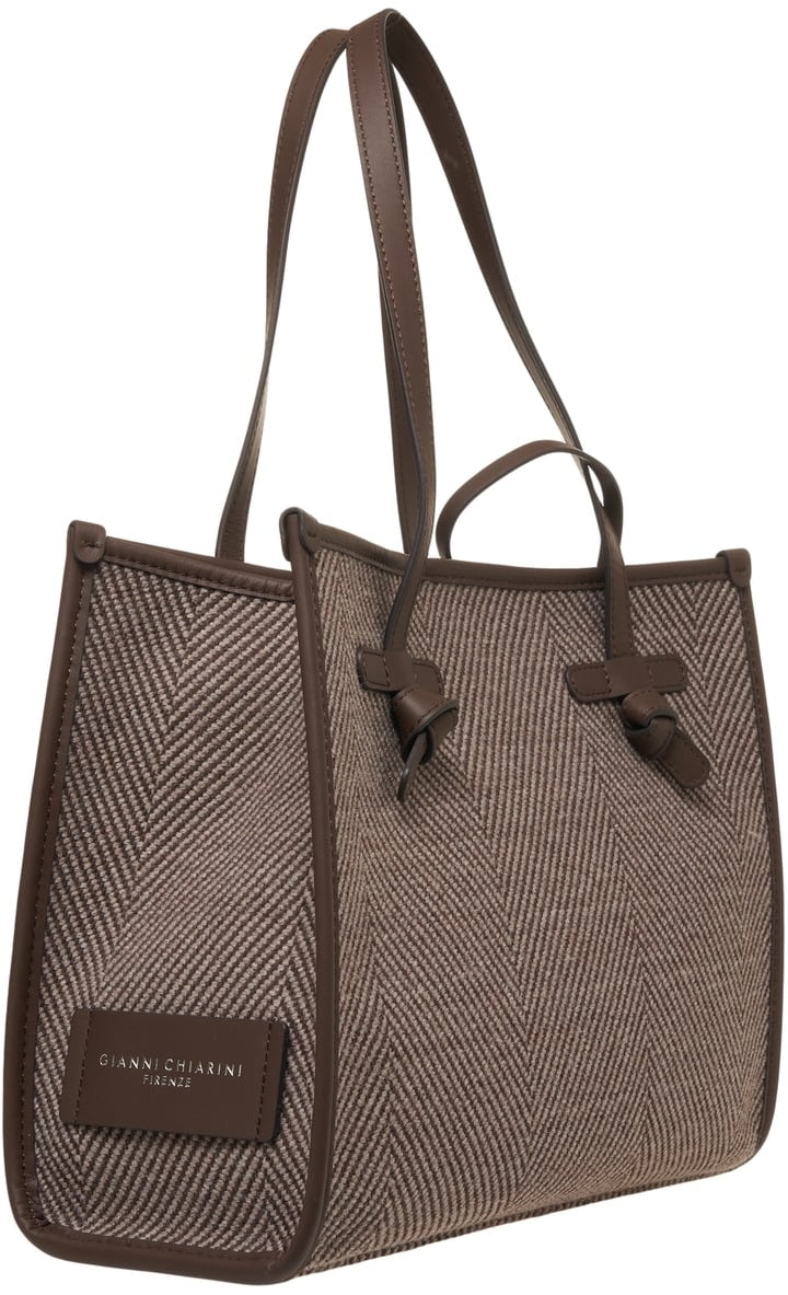Gianni Chiarini Shopper with leather details Bruin