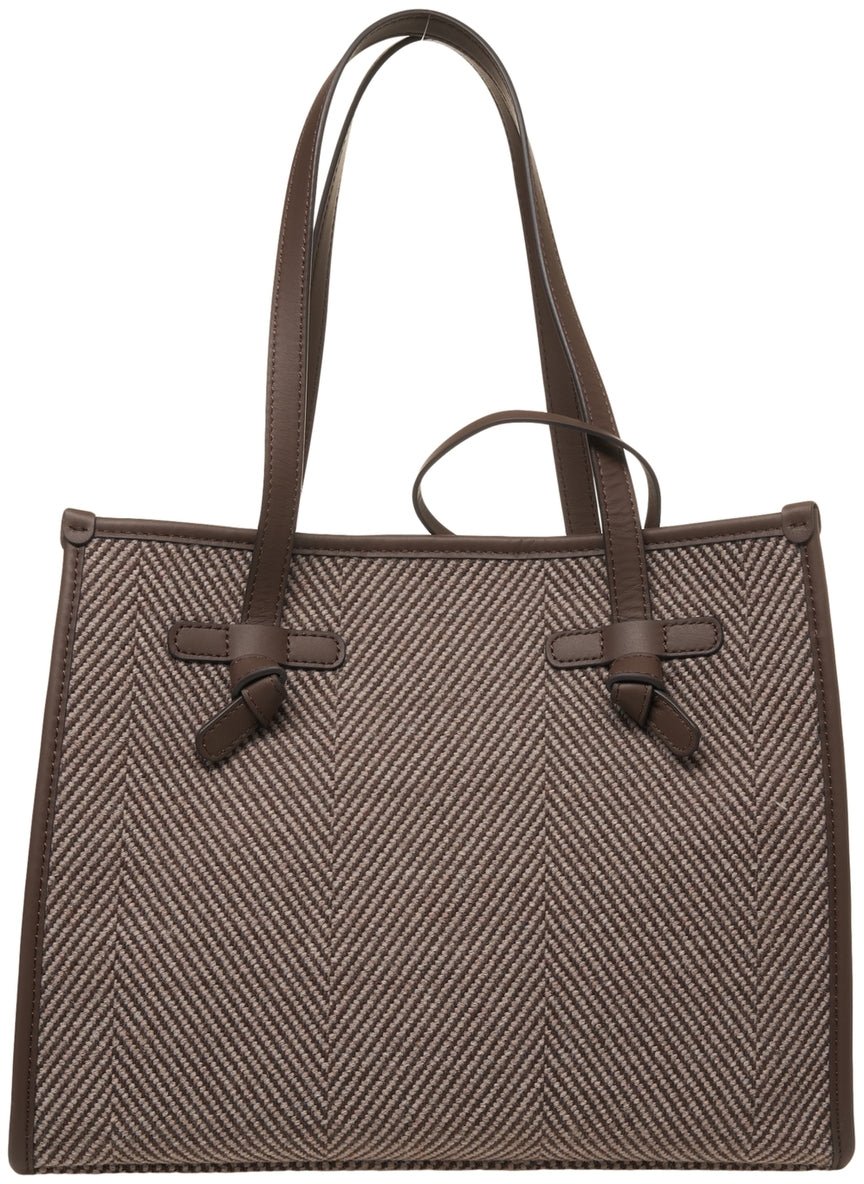 Gianni Chiarini Shopper with leather details Bruin