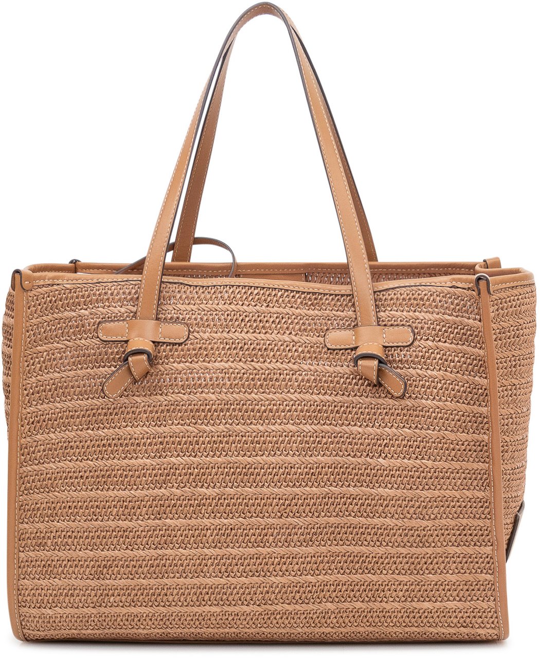 Gianni Chiarini Borsa Marcella Intrecciata con Doppi Manici Beige
