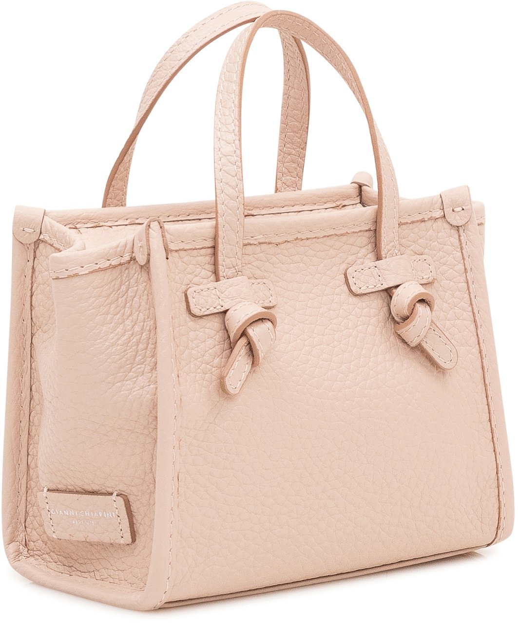 Gianni Chiarini Borsa Miss Marcella con Doppi Manici e Dettagli Annodati Roze