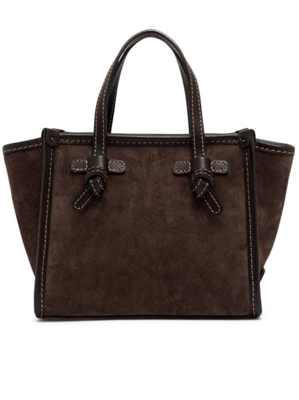 Gianni Chiarini Miss Marcella Brown Suede Handbag Bruin