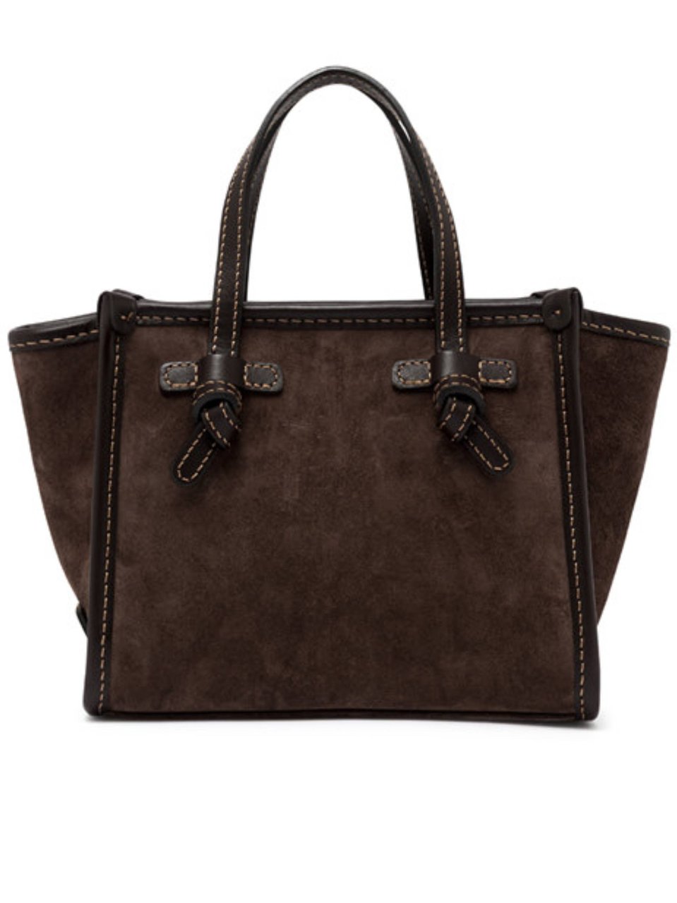 Gianni Chiarini Miss Marcella Brown Suede Handbag Bruin