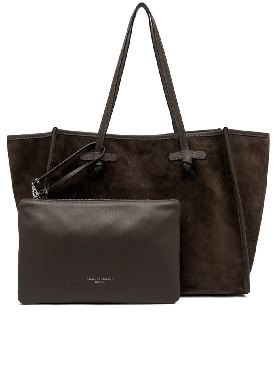 Gianni Chiarini Smooth Cow Leather Tote Bag Roze