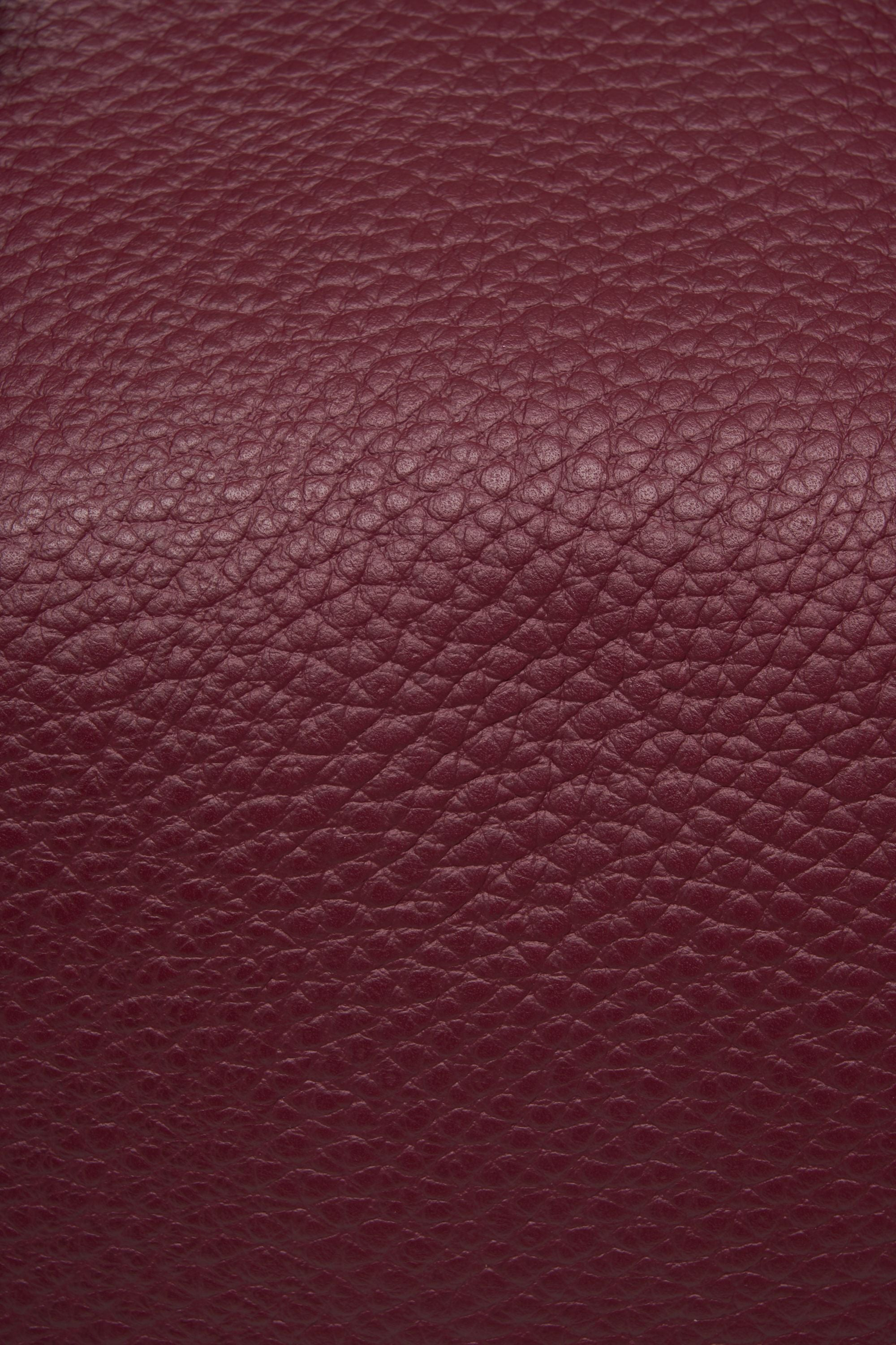 Gianni Chiarini Grained leather shopper Paars