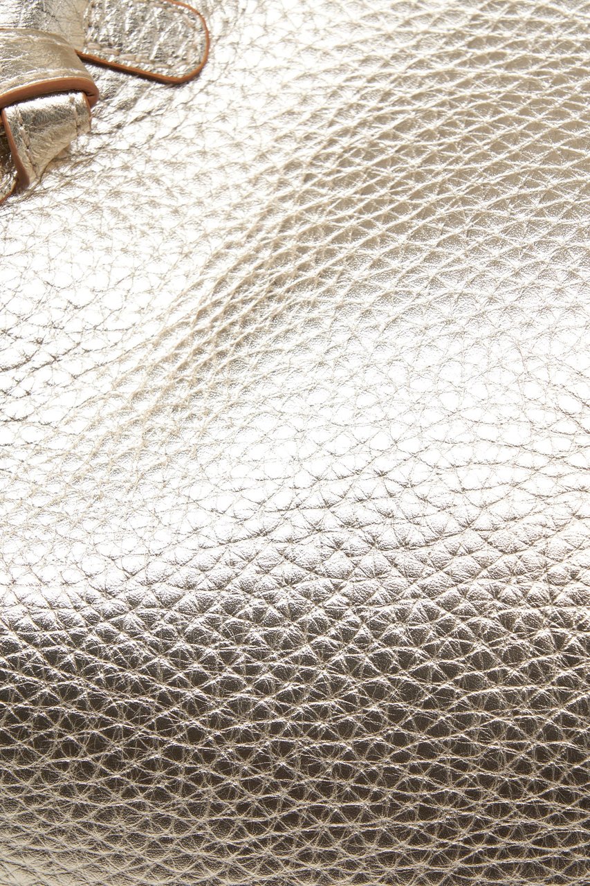 Gianni Chiarini Grained leather shopper Goud