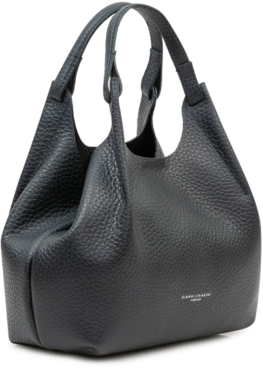 Gianni Chiarini Borsa Dua a Spalla con Profilo Arrotondato Donkergrijs