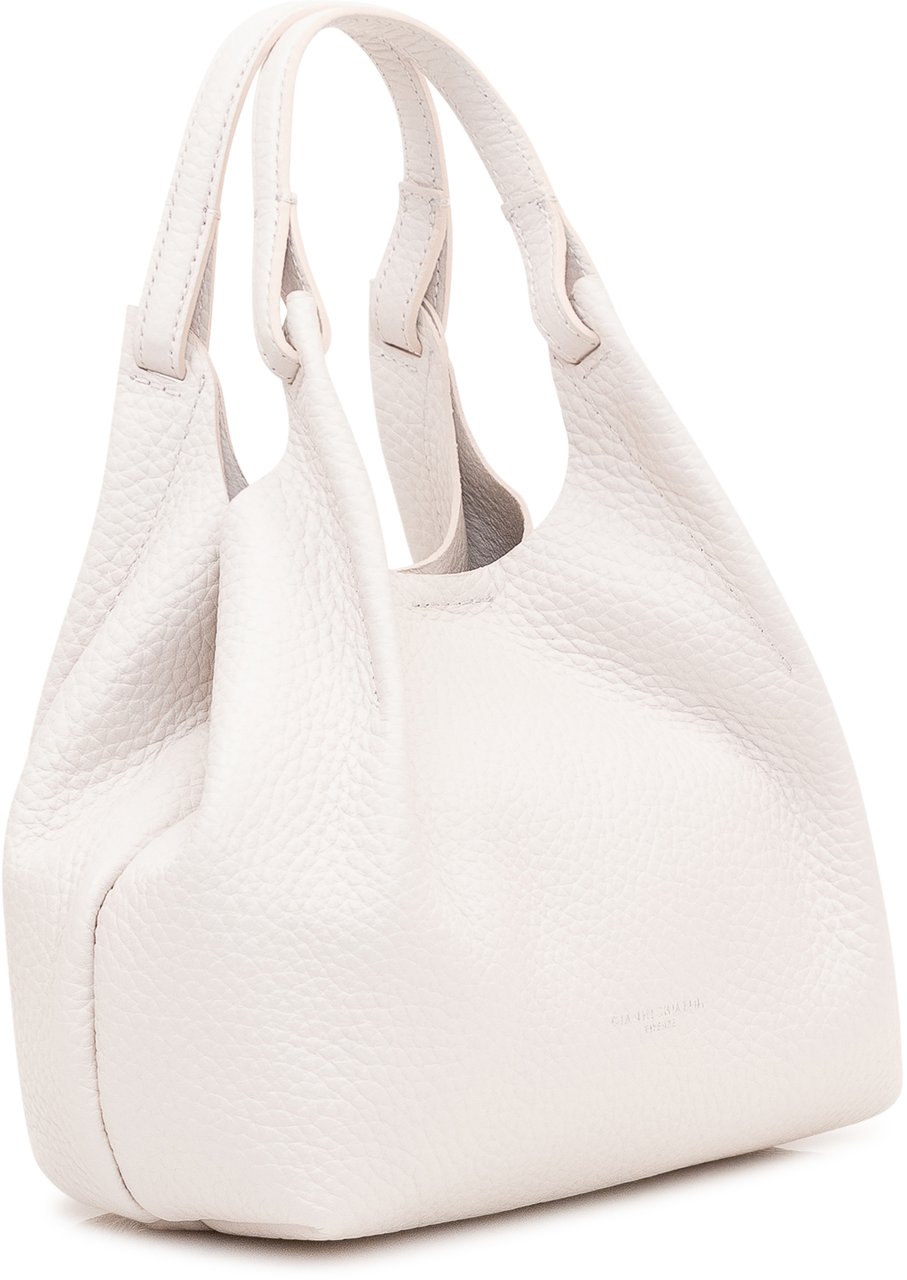 Gianni Chiarini Borsa a Spalla Dua in Pelle con Manico Singolo Wit