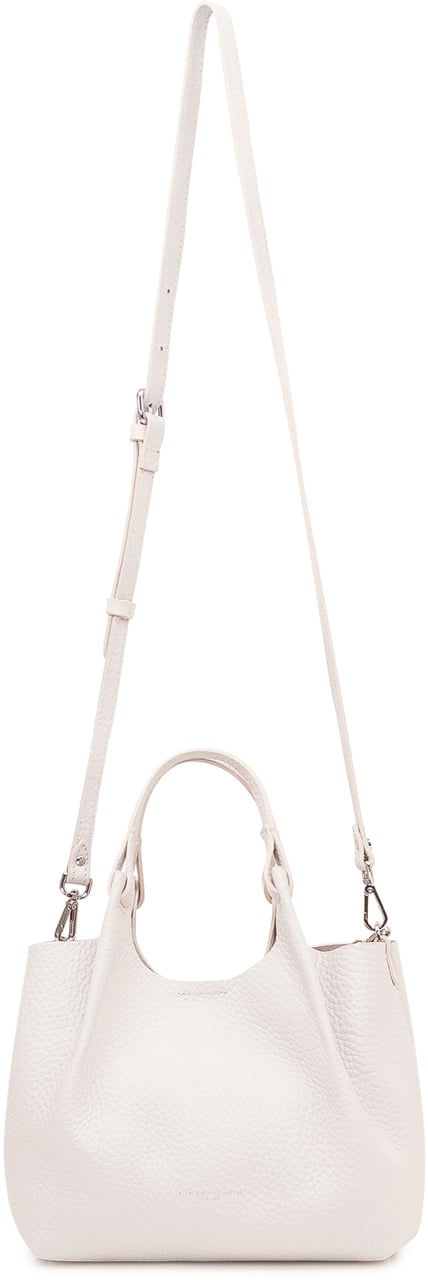 Gianni Chiarini Borsa a Spalla Dua in Pelle con Manico Singolo Wit