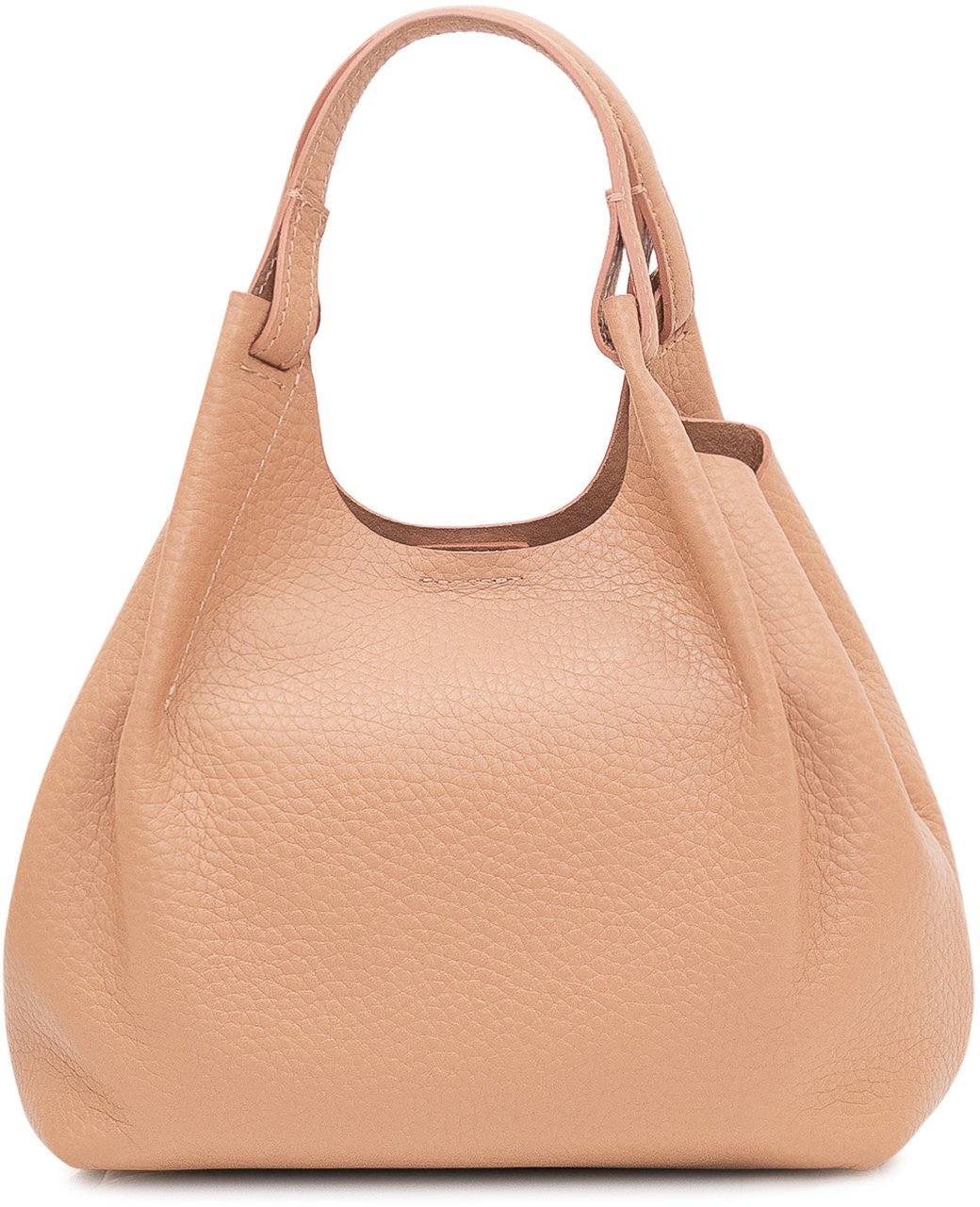 Gianni Chiarini Borsa a Spalla Dua in Pelle con Manico Singolo Beige