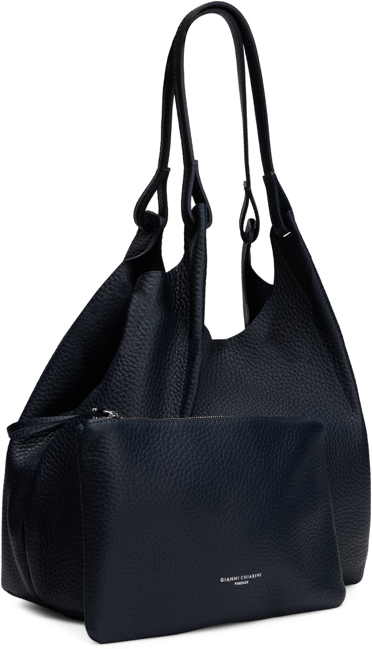 Gianni Chiarini Tote bag with matching pouch Zwart