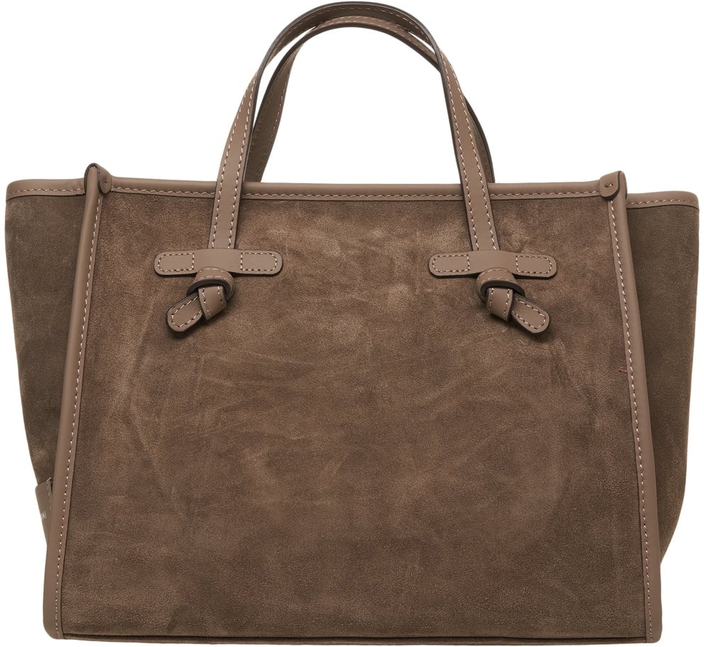 Gianni Chiarini Suede handbag 'Marcella' Bruin