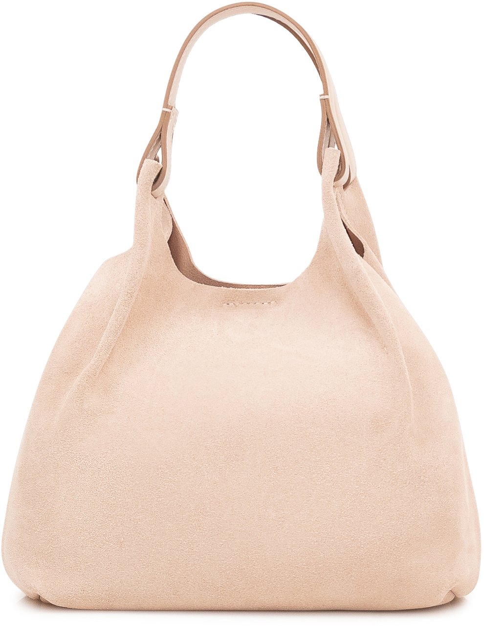 Gianni Chiarini Borsa a Spalla Dua in Pelle Scamosciata Beige