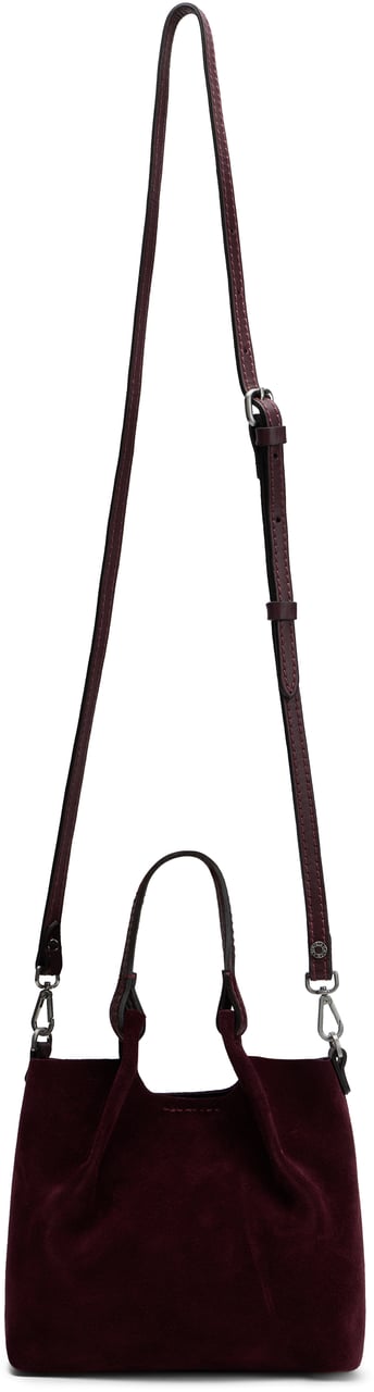 Gianni Chiarini Suede shoulder bag Rood